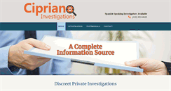 Desktop Screenshot of ciprianoinvestigations.com